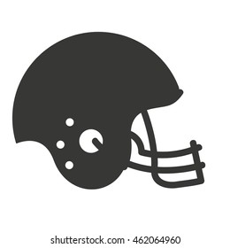 helmet football american sport vector illustration icon design