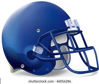 football blue helmet