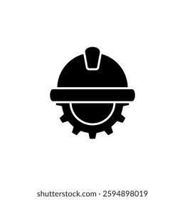 helmet gear icon, simple flat style, illustration, logo sign symbol pictogram template, for ui or ux isolated on white for mobile app, editable