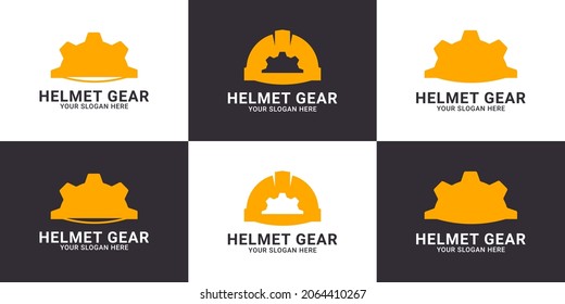 helmet gear inspiration logo for safety worker