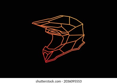 geometrischer Helm-Logo-Vektorgrafik, Helm-Vektorsymbol