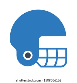 helmet glyph colour vector icon