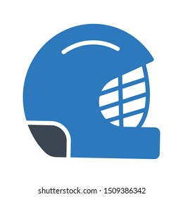 helmet glyph colour vector icon