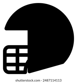 helmet glyph icon vector illustration isolated on white background