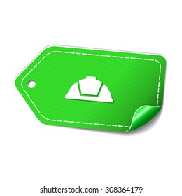Helmet Green Vector Icon Design