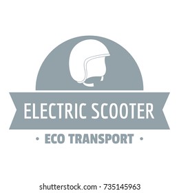 Helmet gyro scooter logo. Simple illustration of helmet gyro scooter vector logo for web