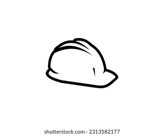 helmet hand drawn icon design