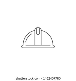 Helmet or hard hat vector icon symbol isolated on white background