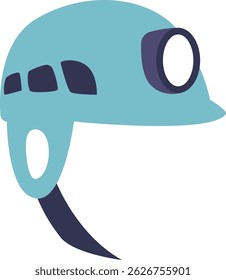 Helm mit Scheinwerfer, Vektorgrafik