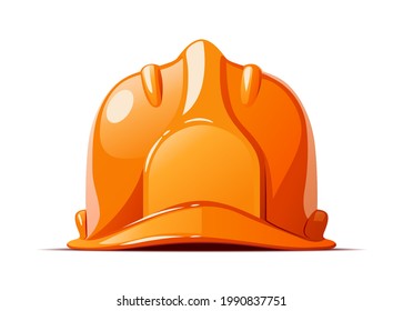 Helmet. Head protections for working, Isolated on white background. Eps10 vector illustration.
