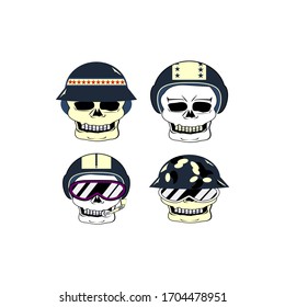 helmet head skull style sport retro vintage emblem