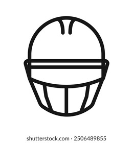 Helmet icon Black line art vector logo