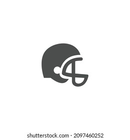 Helmet Icon Black and White Vector Graphic