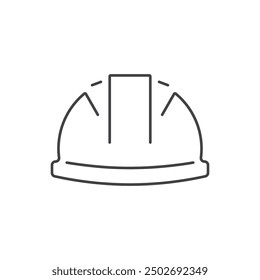 Helm-Symbol. Vektorsymbol des Builder-Schutzhelms einzeln auf weißem Hintergrund. Konstruktionssymbol Trendy Flat-Stil für Grafikdesign, Website, Benutzeroberfläche. Vektorgrafik