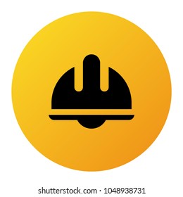 helmet icon design with solid design style. vector illustration.