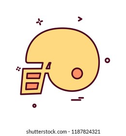 Helmet icon design vector