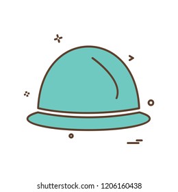 helmet icon design vector