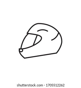 Vorlage und Illustration der Vektorillustration von Helmet-Symbolen