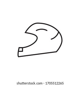 Vorlage und Illustration der Vektorillustration von Helmet-Symbolen