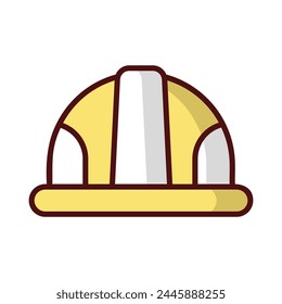 Helm-Symbol bearbeitbare Stock-Vektorillustration