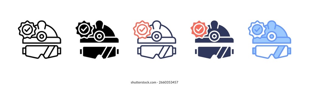 Helmet Icon Element For Design And Vector