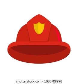 Helmet icon. Flat illustration of helmet vector icon for web