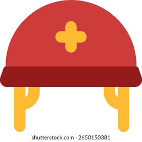 helmet icon flat style design