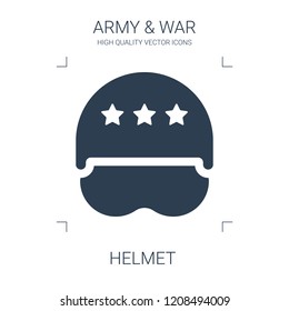 helmet icon. high quality filled helmet icon on white background. from war collection flat trendy vector helmet symbol. use for web and mobile