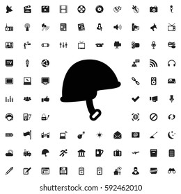helmet icon illustration isolated vector sign symbol Media icons vector set.