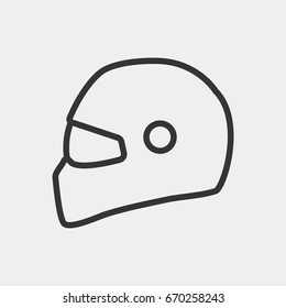 Helmet  icon illustration isolated vector sign symbol