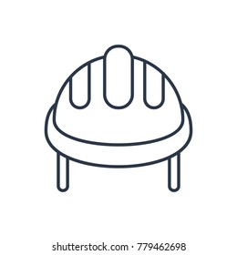 Helmet icon. Isolated hardhat and helmet icon line style. Premium quality vector symbol drawing concept for your logo web mobile app UI design.