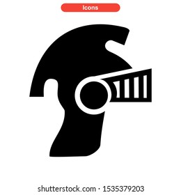 helmet icon isolated sign symbol vector illustration - high quality black style vector icons
