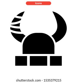 helmet icon isolated sign symbol vector illustration - high quality black style vector icons
