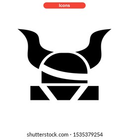 helmet icon isolated sign symbol vector illustration - high quality black style vector icons
