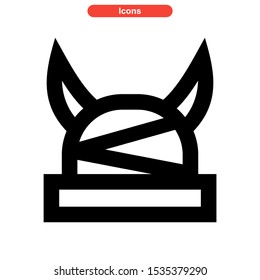 helmet icon isolated sign symbol vector illustration - high quality black style vector icons
