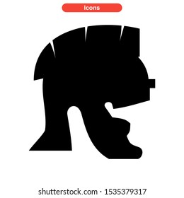 helmet icon isolated sign symbol vector illustration - high quality black style vector icons
