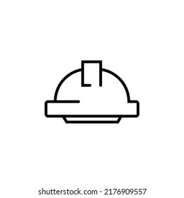 Helmet icon in line style