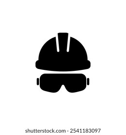 Helmet icon logo design. Motorcycle helmet sign and symbol. Construction helmet icon. Safety helmet