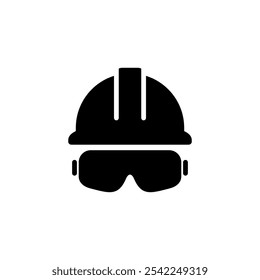 Helmet icon logo design. Motorcycle helmet sign and symbol. Construction helmet icon. Safety helmet