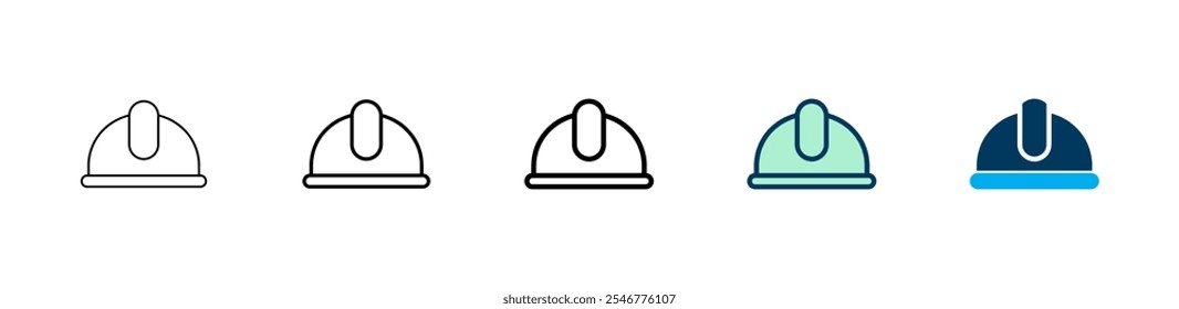 Helmet icon logo design. Motorcycle helmet sign and symbol. Construction helmet icon. Safety helmet