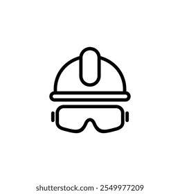 Helmet icon logo design. Motorcycle helmet sign and symbol. Construction helmet icon. Safety helmet