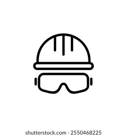 Helmet icon logo design. Motorcycle helmet sign and symbol. Construction helmet icon. Safety helmet