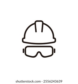 Helmet icon logo design. Motorcycle helmet sign and symbol. Construction helmet icon. Safety helmet