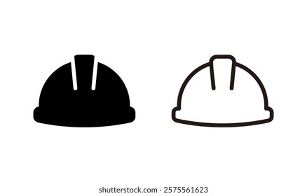 Helmet icon logo design. Motorcycle helmet sign and symbol. Construction helmet icon. Safety helmet