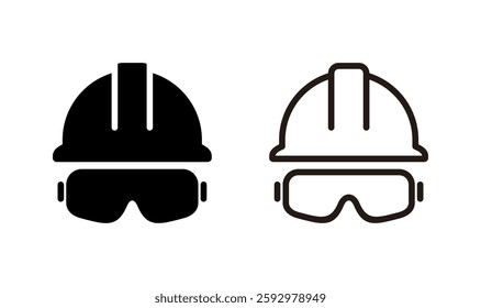 Helmet icon logo design. Motorcycle helmet sign and symbol. Construction helmet icon. Safety helmet
