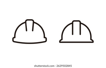 Helmet icon logo design. Motorcycle helmet sign and symbol. Construction helmet icon. Safety helmet