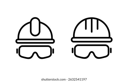 Helmet icon logo design. Motorcycle helmet sign and symbol. Construction helmet icon. Safety helmet