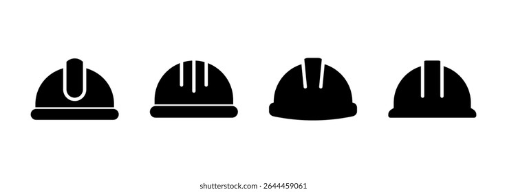 Helmet icon logo design. Motorcycle helmet sign and symbol. Construction helmet icon. Safety helmet