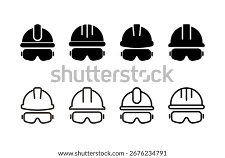Helmet icon logo design. Motorcycle helmet sign and symbol. Construction helmet icon. Safety helmet