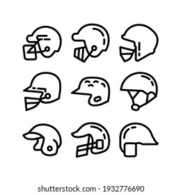 helmet icon or logo isolated sign symbol vector illustration - Collection of high quality black style vector icons
